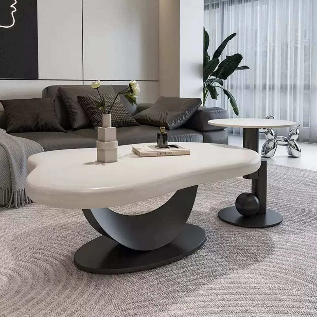 Free-Form Wood Nesting Coffee Table