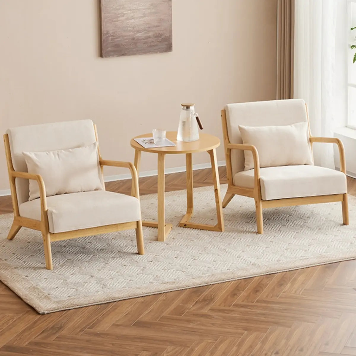 Off-White Scratch Resistant Lounge Chair