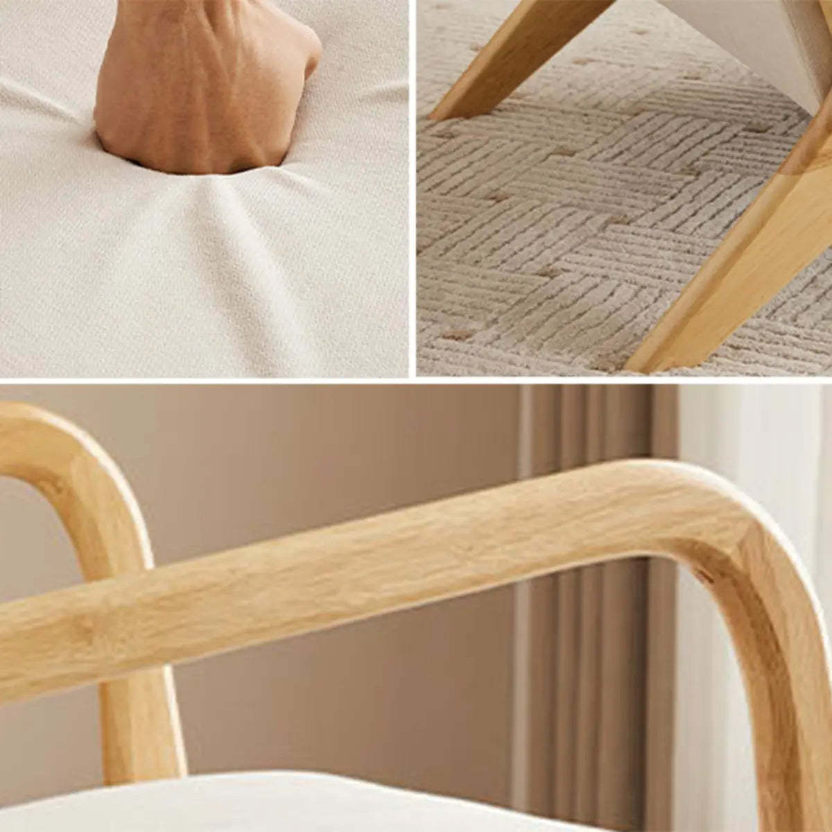 Off-White Scratch Resistant Lounge Chair