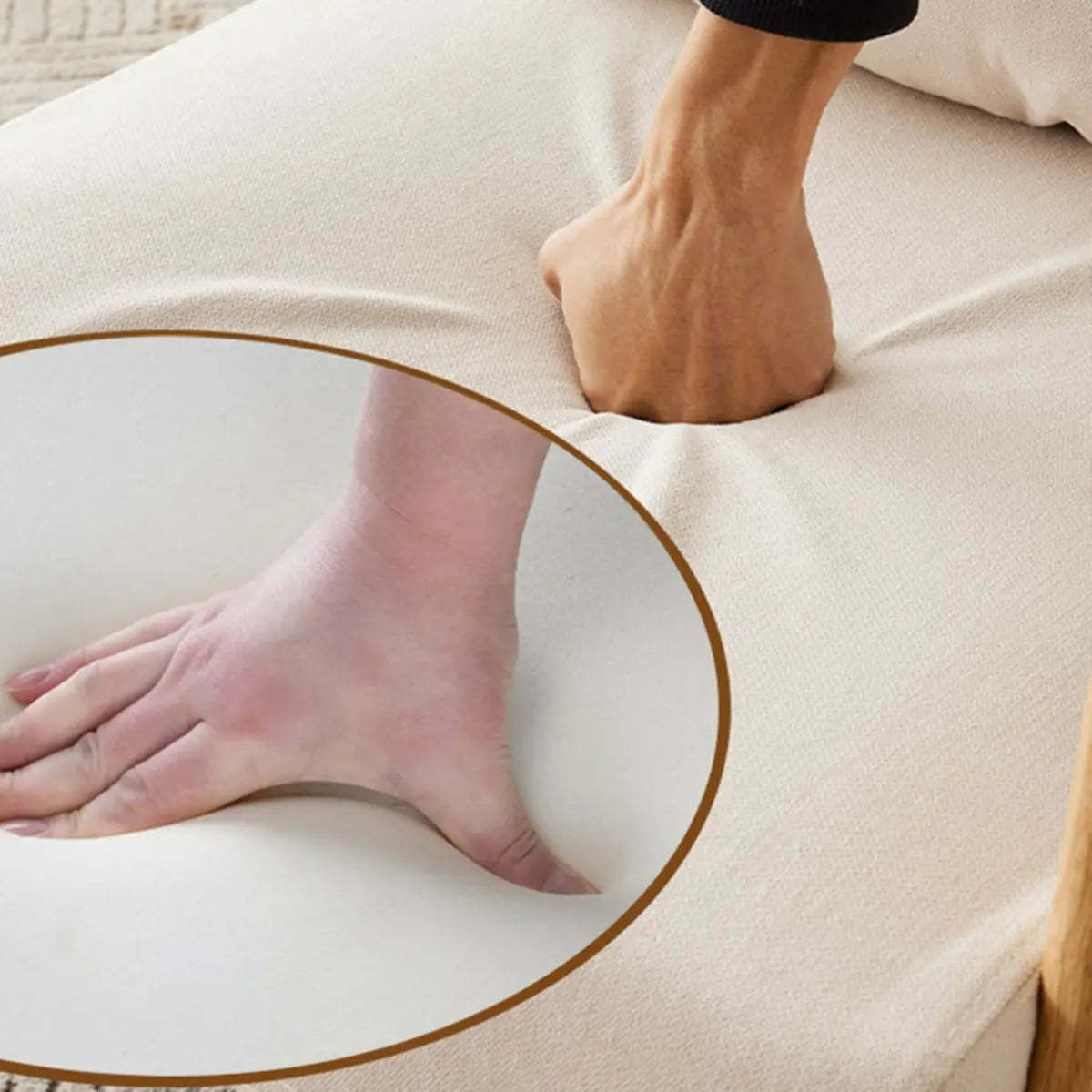 Off-White Scratch Resistant Lounge Chair