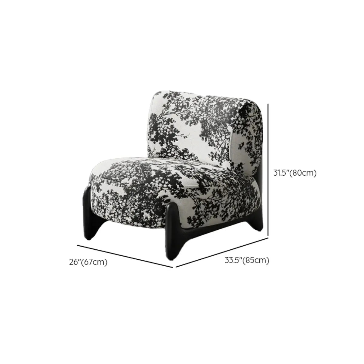 Off-White Sherpa Pillow Back Ash Wood Accent Chair