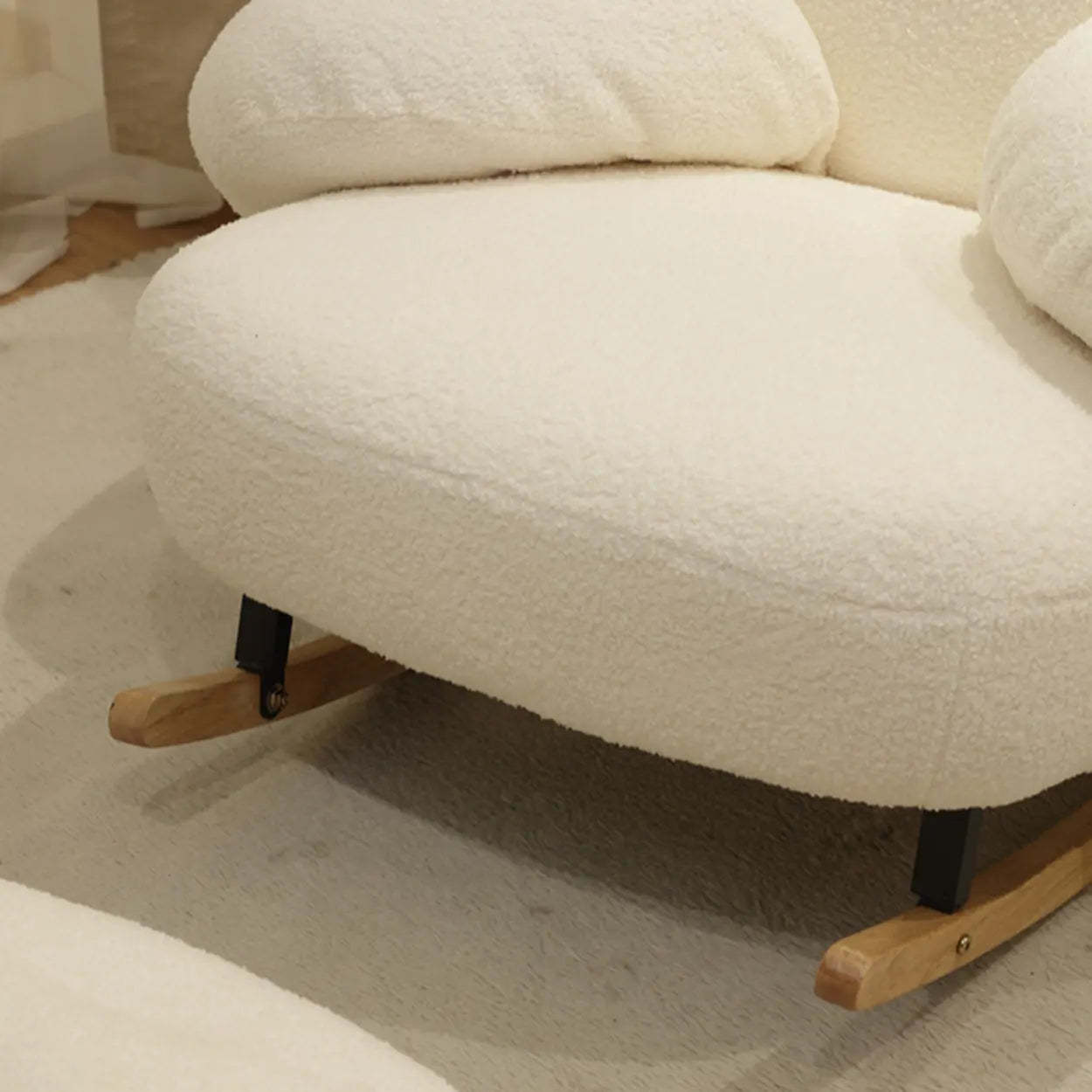 Off-White Animal Shape Rocking Chair