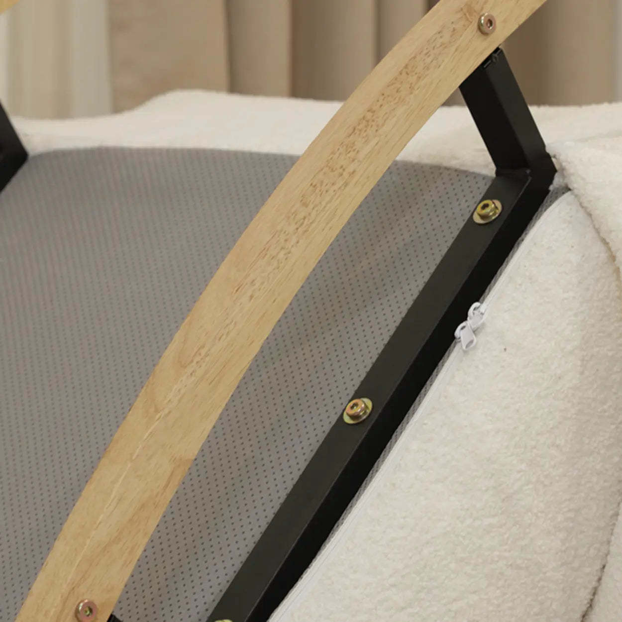 Off-White Animal Shape Rocking Chair