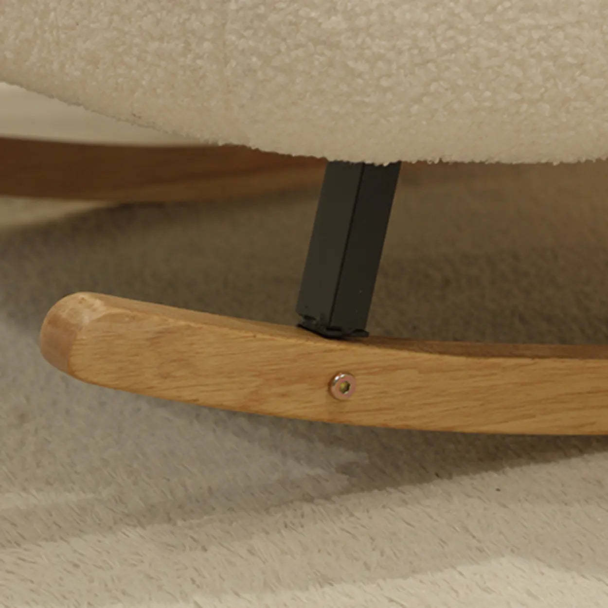 Off-White Animal Shape Rocking Chair