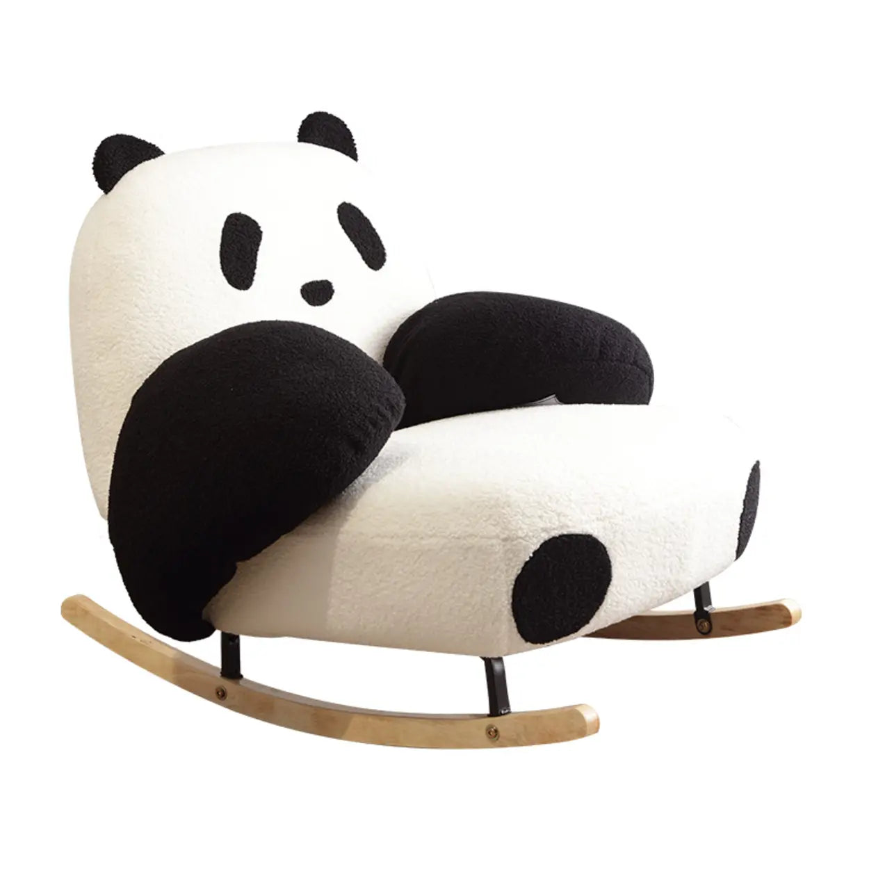 Off-White Animal Shape Rocking Chair — Pink