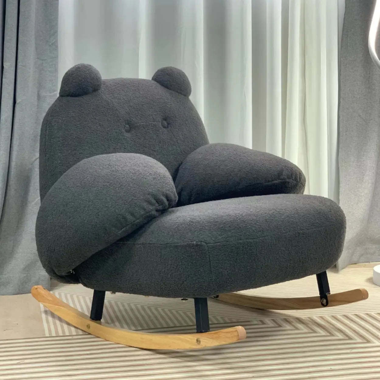 Off-White Animal Shape Rocking Chair