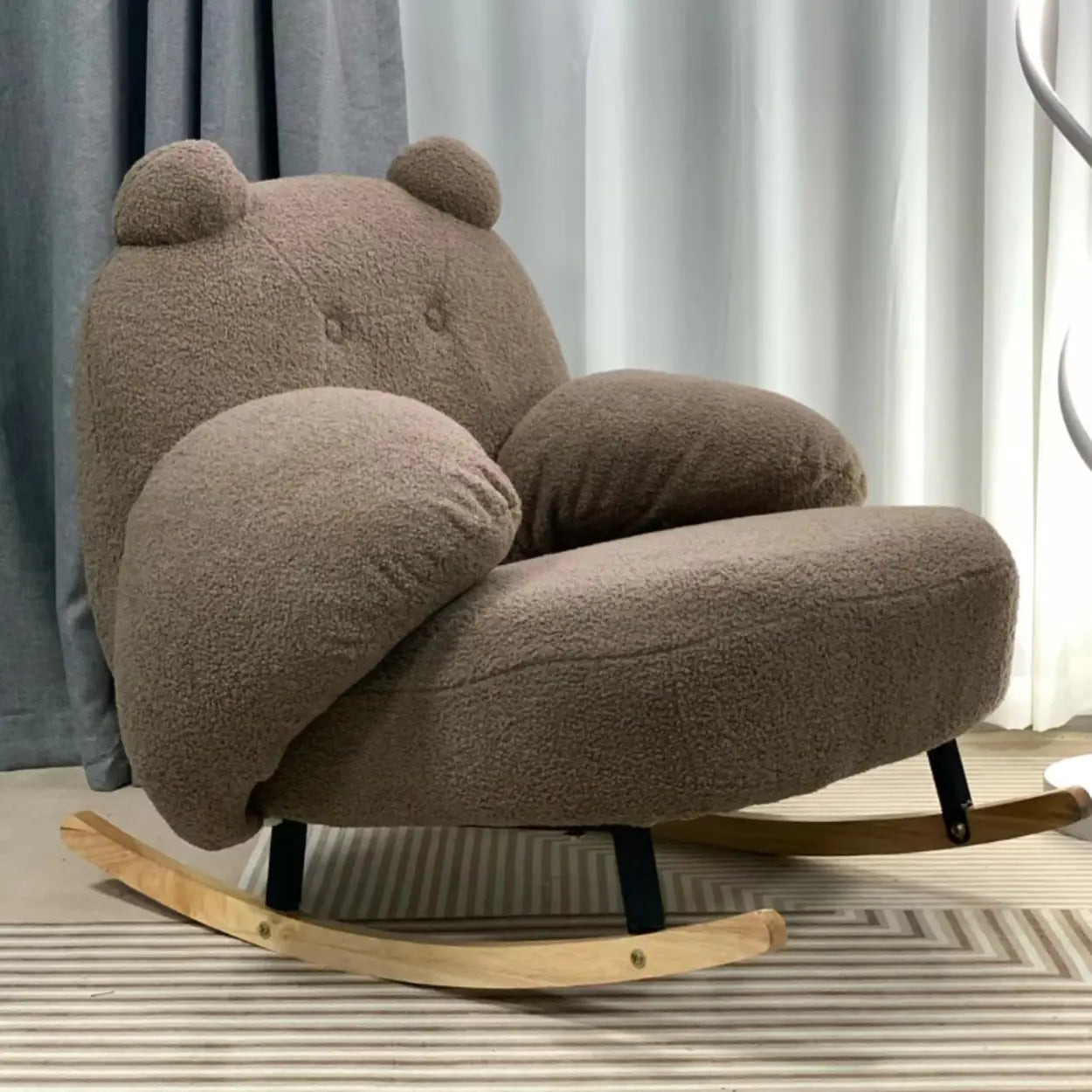 Off-White Animal Shape Rocking Chair