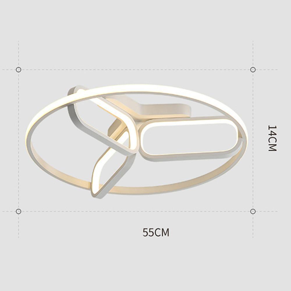 Modernist Rounded Rectangle Circle LED Flush Mount