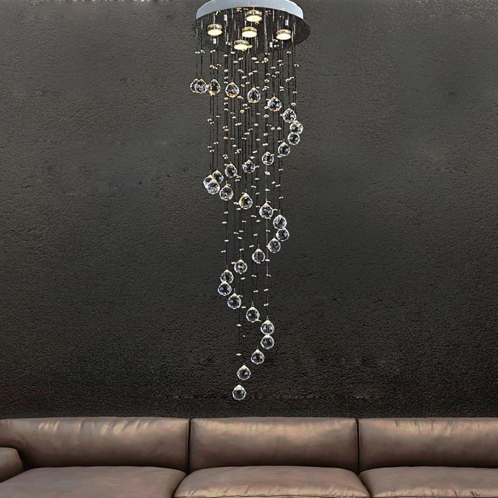 Modern Spherical Crystal Contemporary Chandeliers-Lighom