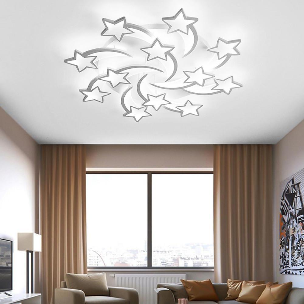 Celestial Shooting Dimmable White Flush Mount