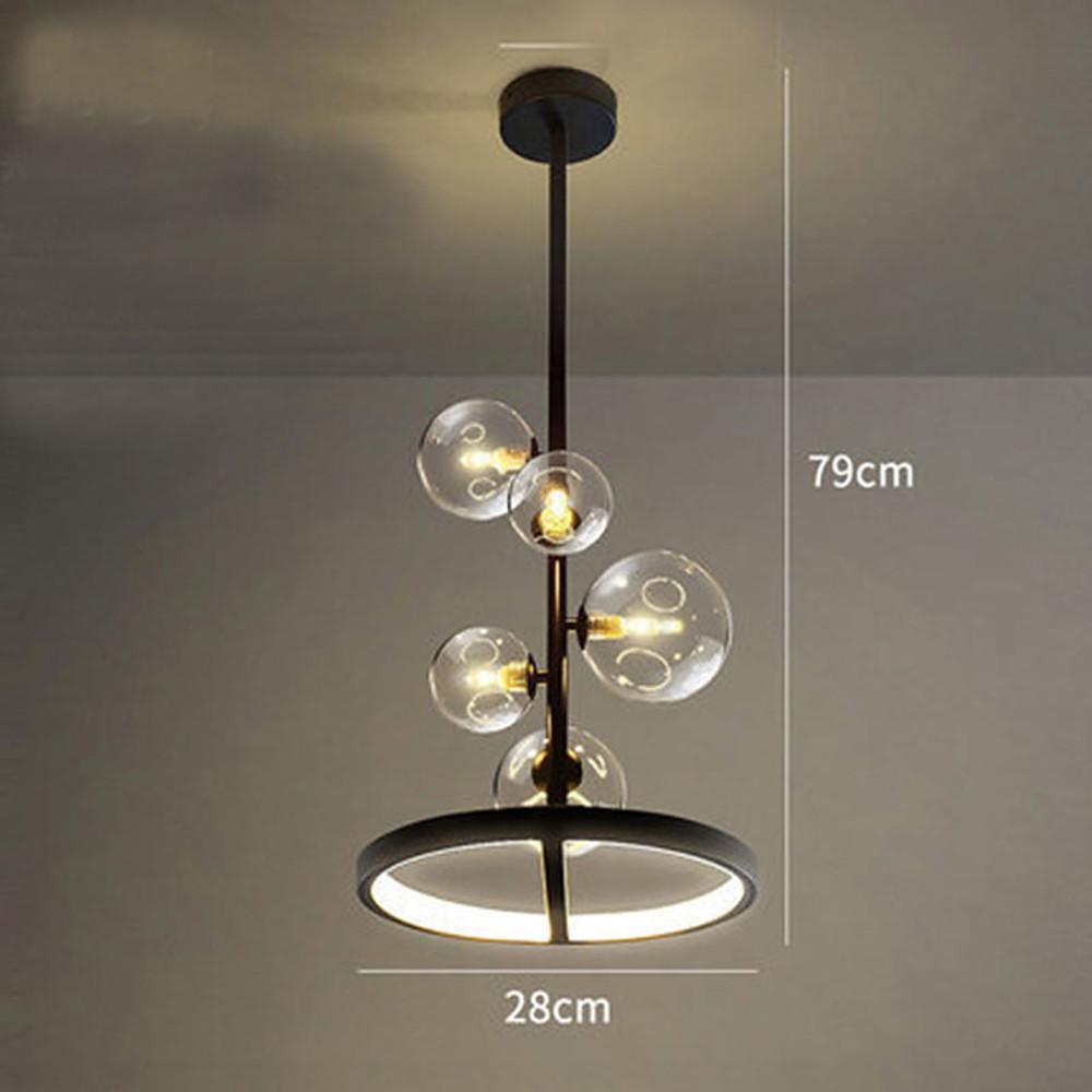 Circles Glass Balls LED Modern Flush Mount Lighting Ceiling Lights-Lighom