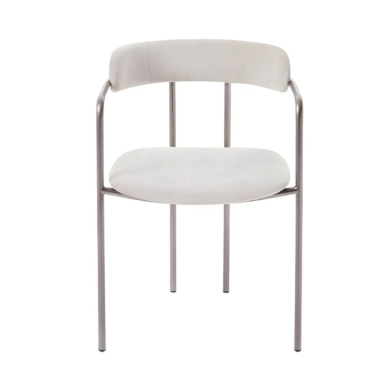 Open-Back Microfiber Upholstered Dining Arm Chair