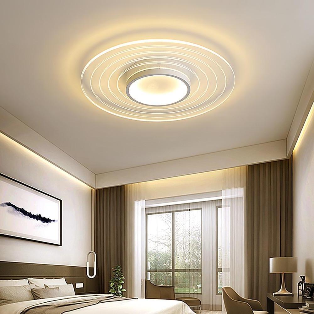 Multiple Circles Dimmable LED Modern Flush Mount Light