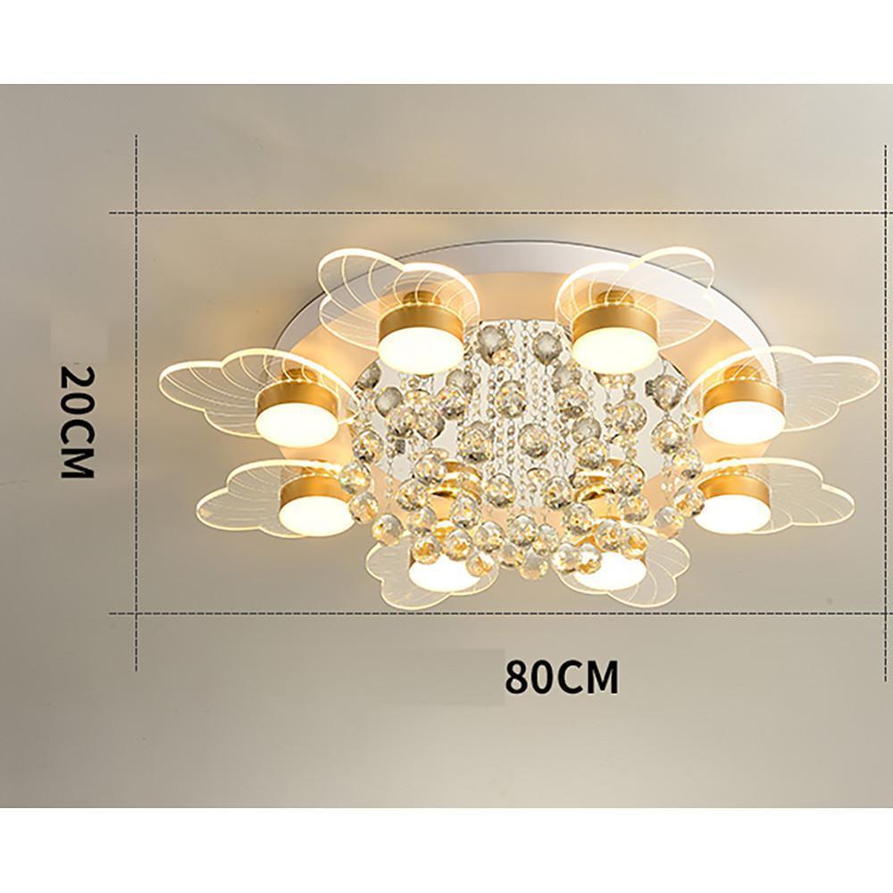 8-light Flower Design LED Nordic Ceiling Lights Flush Mount Lighting-Lighom