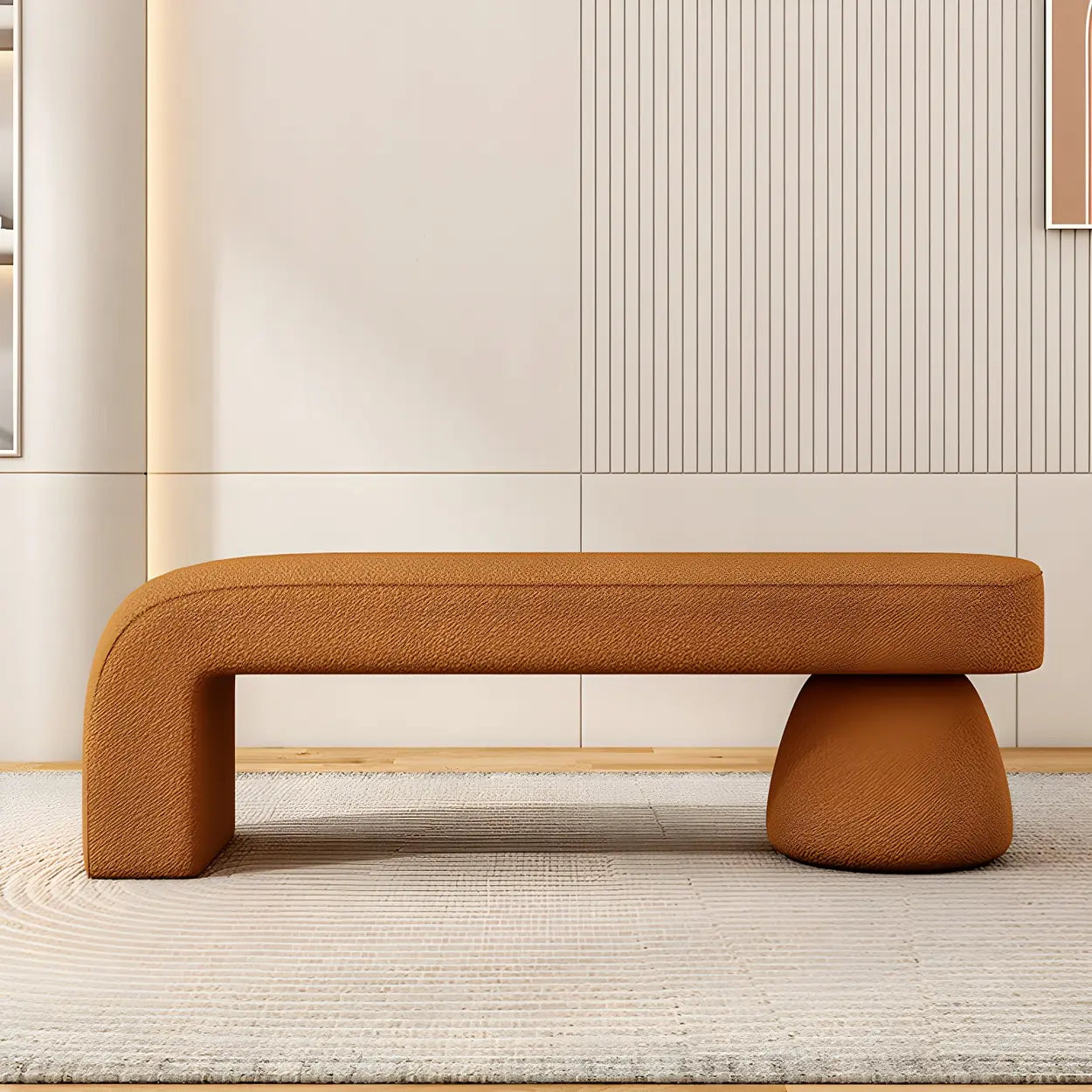 Upholstered Short Bedroom Bench