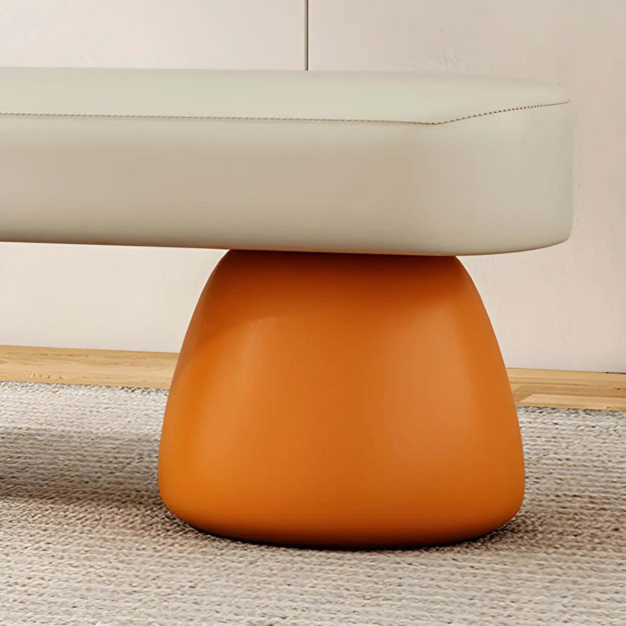 Upholstered Short Bedroom Bench