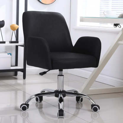 Orange Trendy Adjustable PU Office Chair with Wheels
