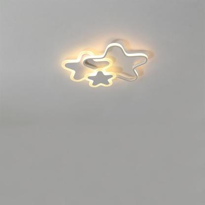 Triple Star Flush Mount Light LED Ceiling Light for Baby Kids Lighting-Lighom