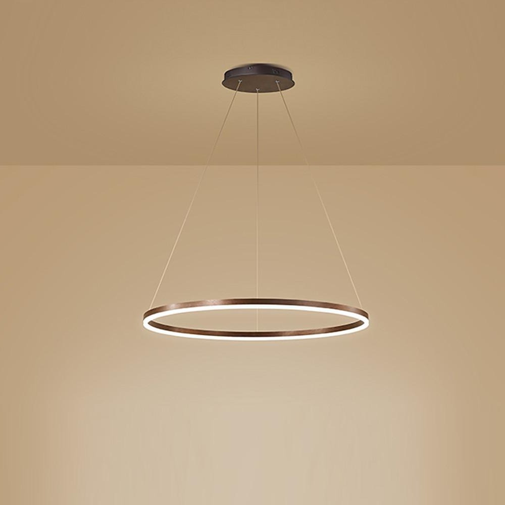Circle LED Modern Chandelier Pendant Light Hanging Lamp Island Lights-Lighom