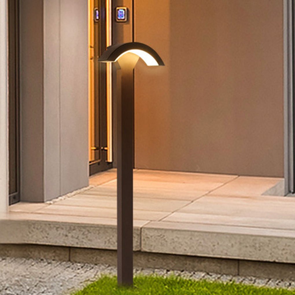 Outdoor Motion Sensor Waterproof LED Fan-shaped Lawn Lamp for Landscape Decorative Lighting-Lighom