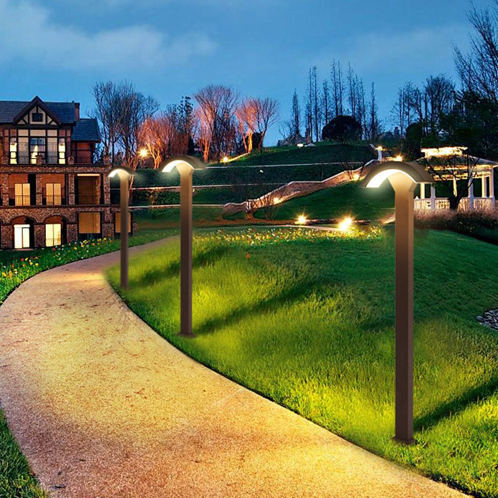 Outdoor Motion Sensor Waterproof LED Fan-shaped Lawn Lamp for Landscape Decorative Lighting-Lighom