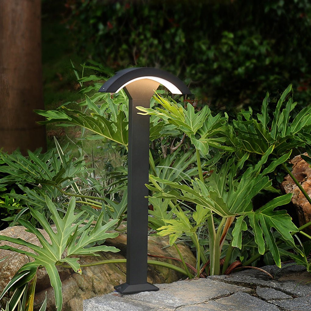 Outdoor Motion Sensor Waterproof LED Fan-shaped Lawn Lamp for Landscape Decorative Lighting-Lighom