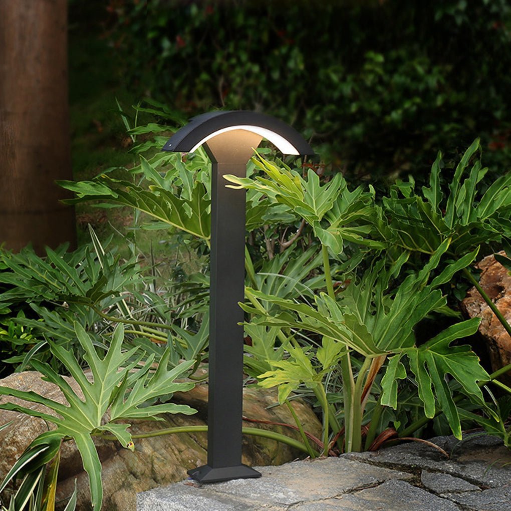 Outdoor Motion Sensor Waterproof LED Fan-shaped Lawn Lamp for Landscape Decorative Lighting-Lighom