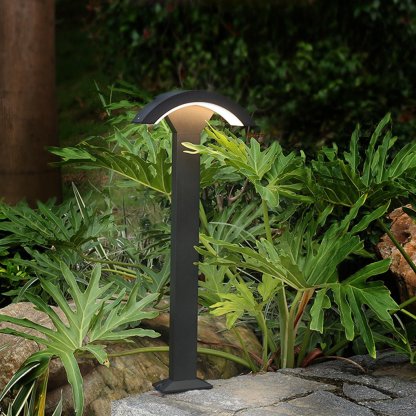 Outdoor Motion Sensor Waterproof LED Fan-shaped Lawn Lamp for Landscape Decorative Lighting-Lighom