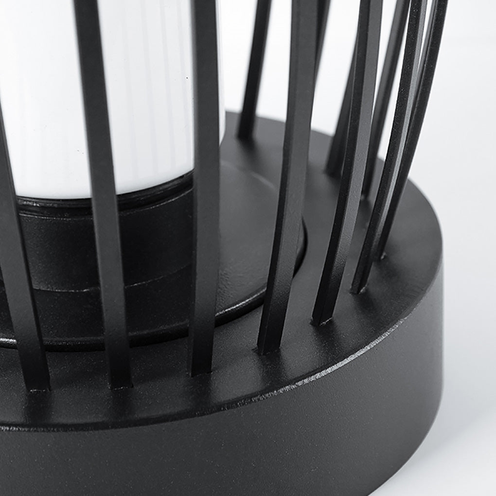 Industrial Courtyard Waterproof Caged LED Floor Lamp-Lighom