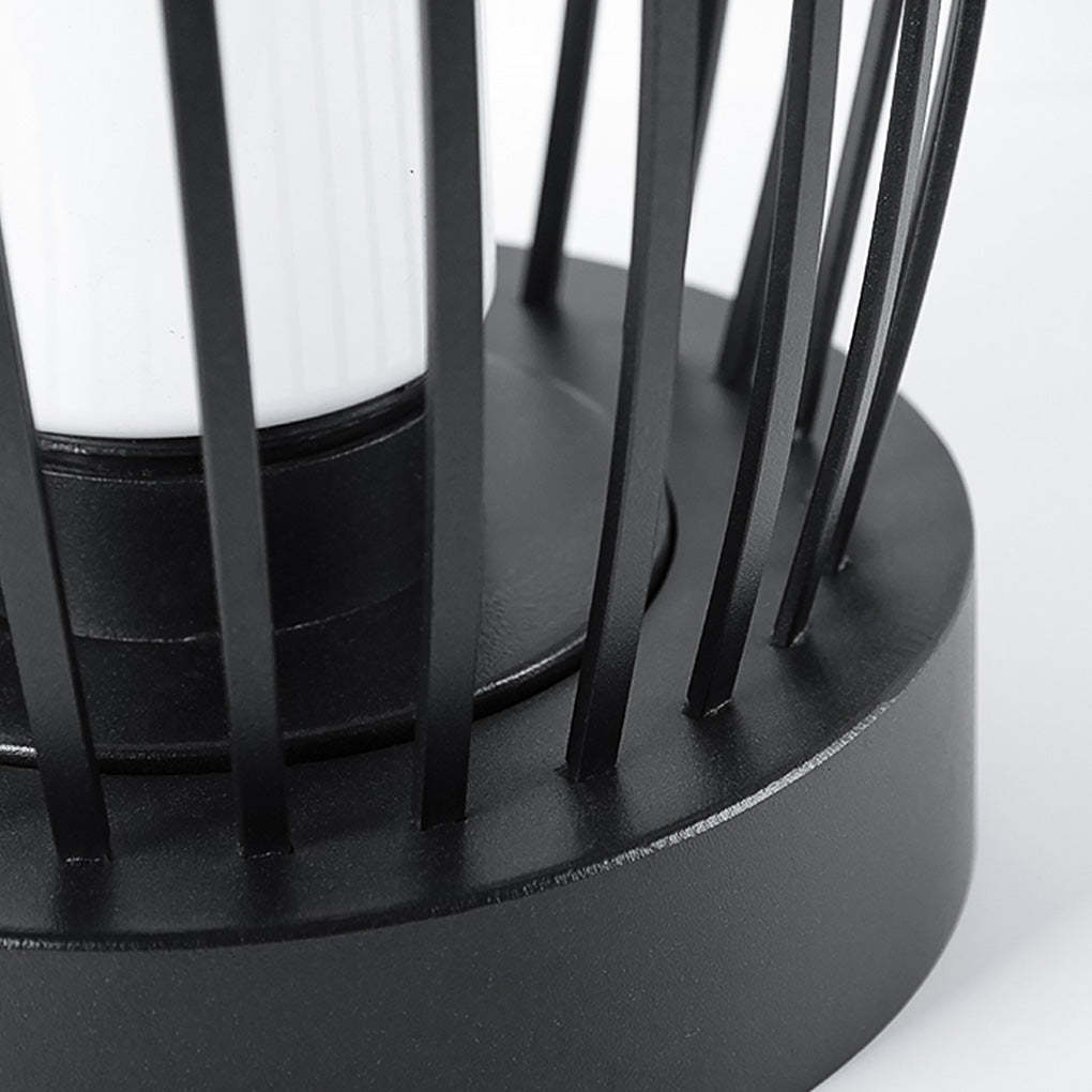 Industrial Courtyard Waterproof Caged LED Floor Lamp-Lighom