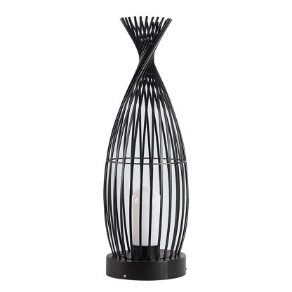 Industrial Courtyard Waterproof Caged LED Floor Lamp-Lighom
