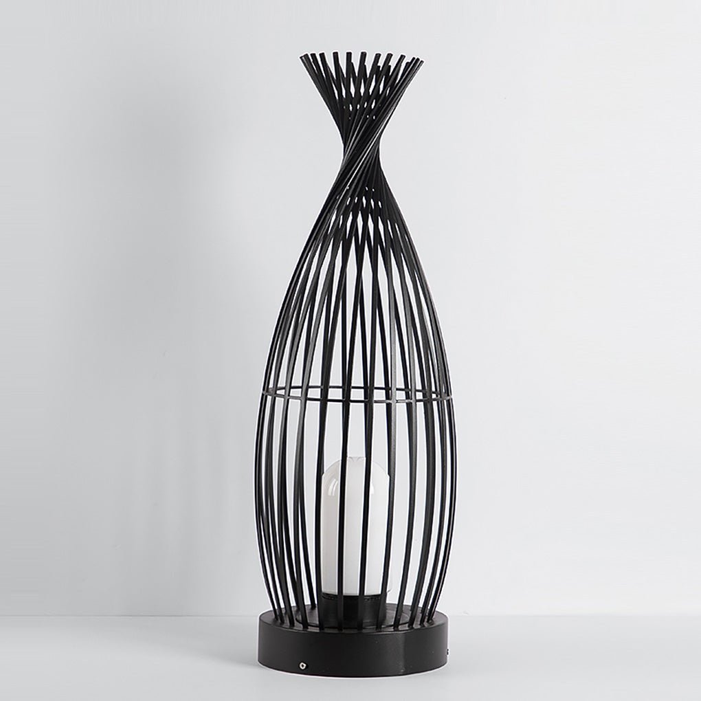 Industrial Courtyard Waterproof Caged LED Floor Lamp-Lighom