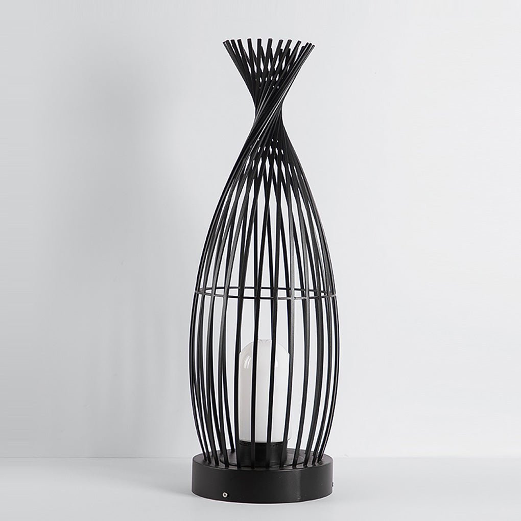Industrial Courtyard Waterproof Caged LED Floor Lamp-Lighom