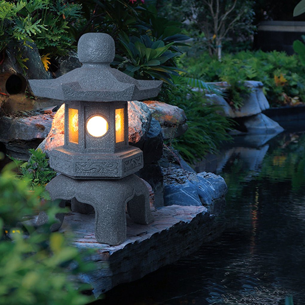 Outdoor Garden Waterproof Landscape Lighting Decorative Imitation Stone Tower Light-Lighom