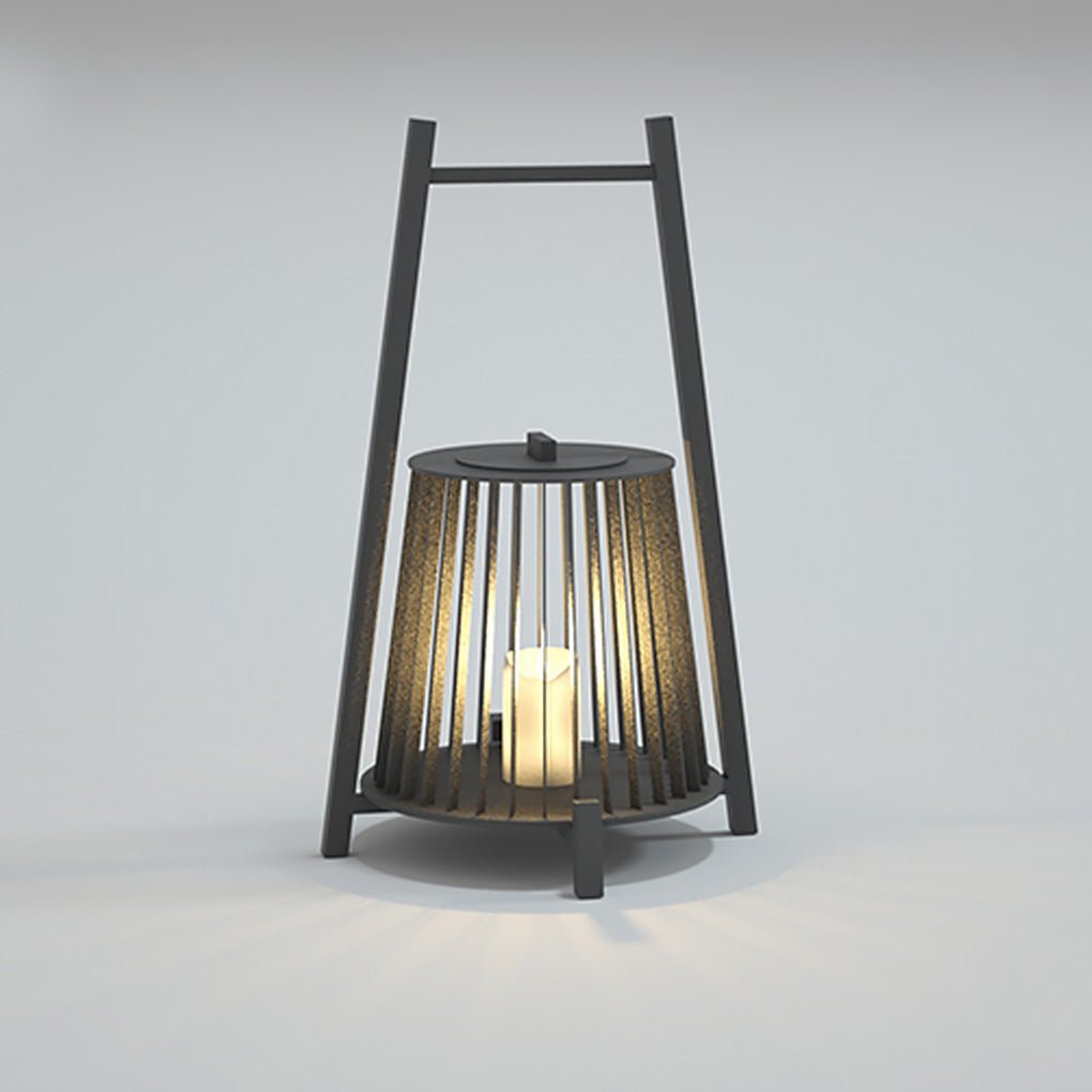 Outdoor Grid Imitation Candle-shaped Lantern Waterproof LED Landscape Lighting-Lighom