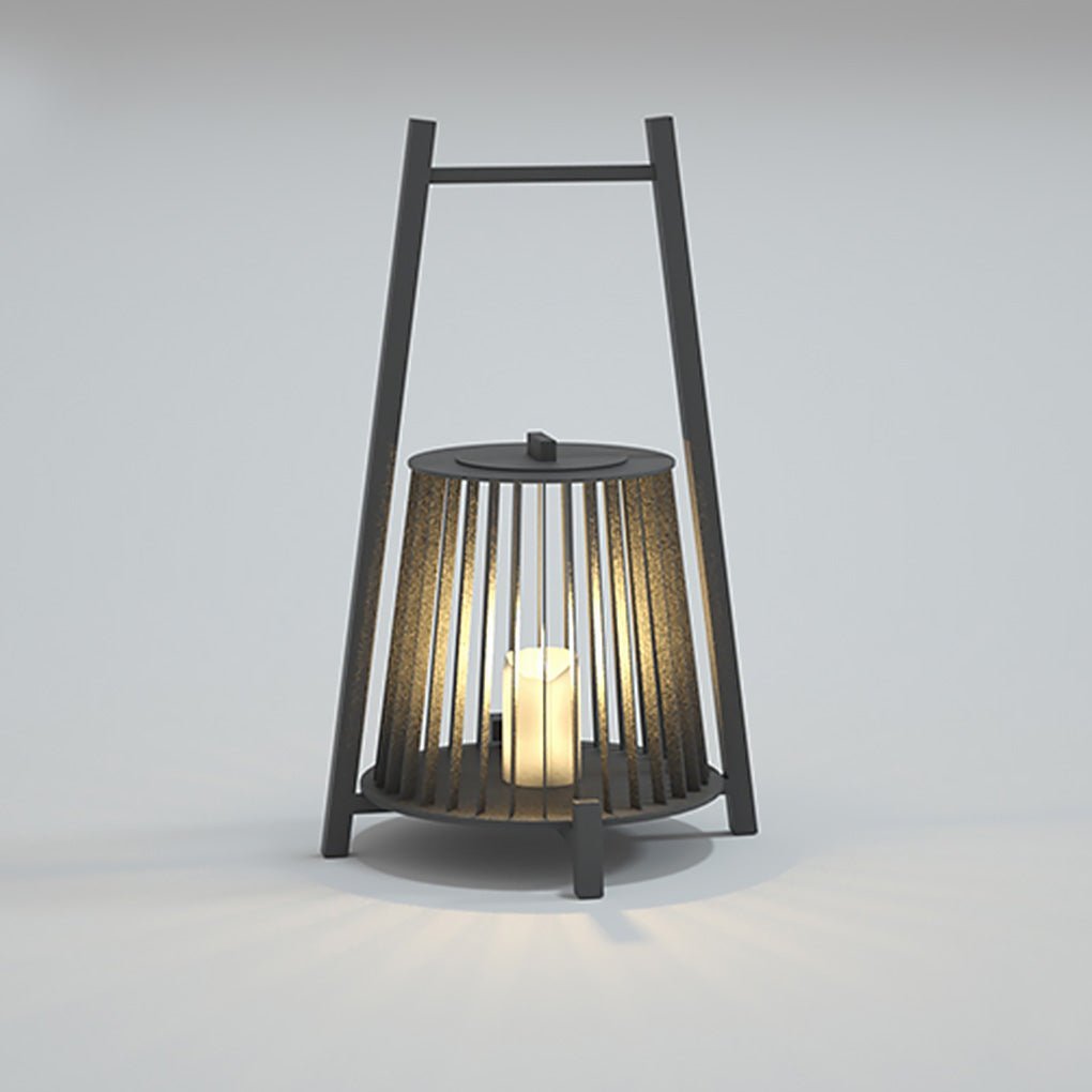 Outdoor Grid Imitation Candle-shaped Lantern Waterproof LED Landscape Lighting-Lighom