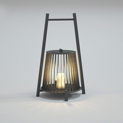 Outdoor Grid Imitation Candle-shaped Lantern Waterproof LED Landscape Lighting-Lighom