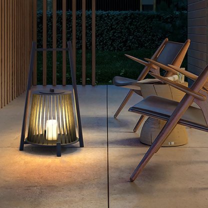 Outdoor Grid Imitation Candle-shaped Lantern Waterproof LED Landscape Lighting-Lighom