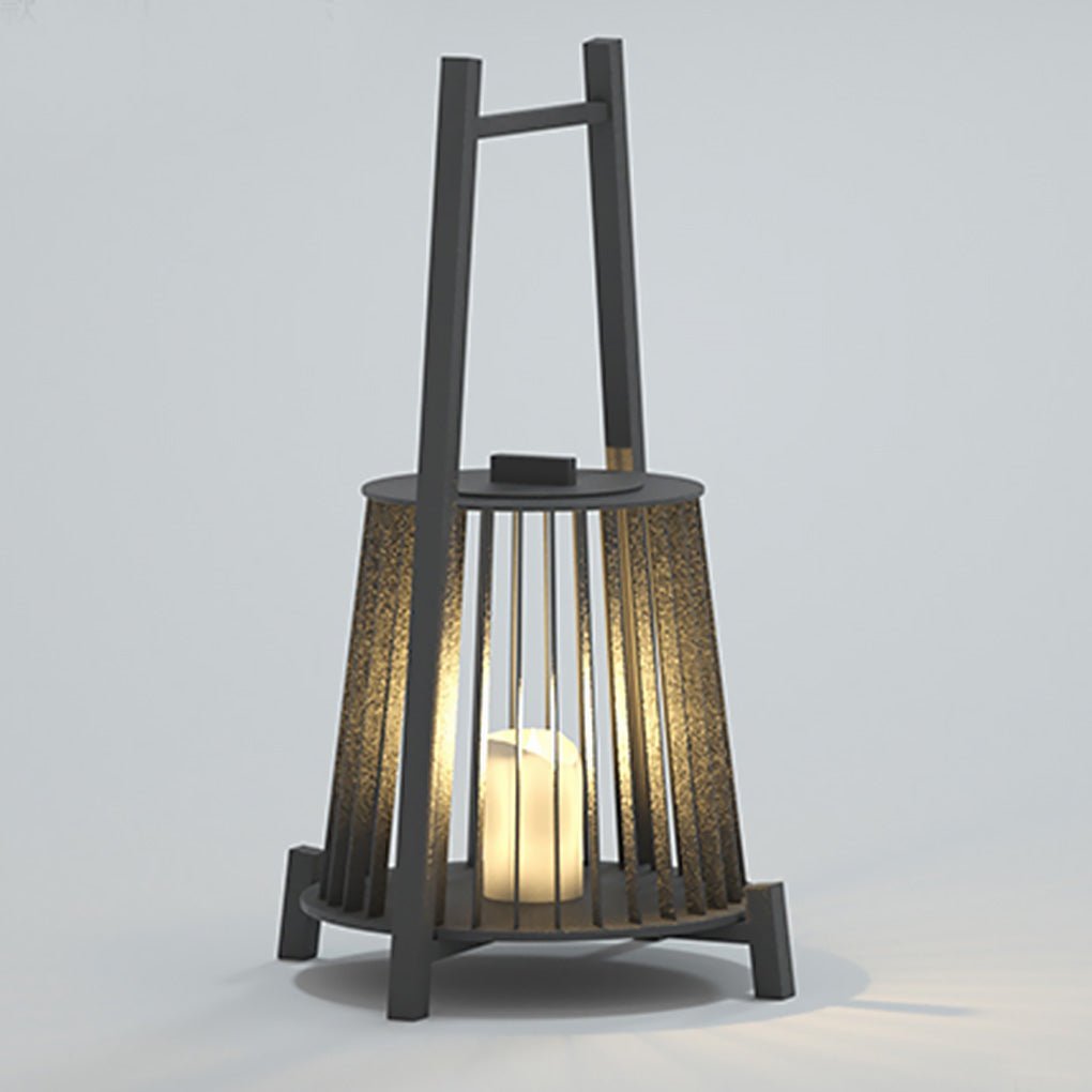 Outdoor Grid Imitation Candle-shaped Lantern Waterproof LED Landscape Lighting-Lighom