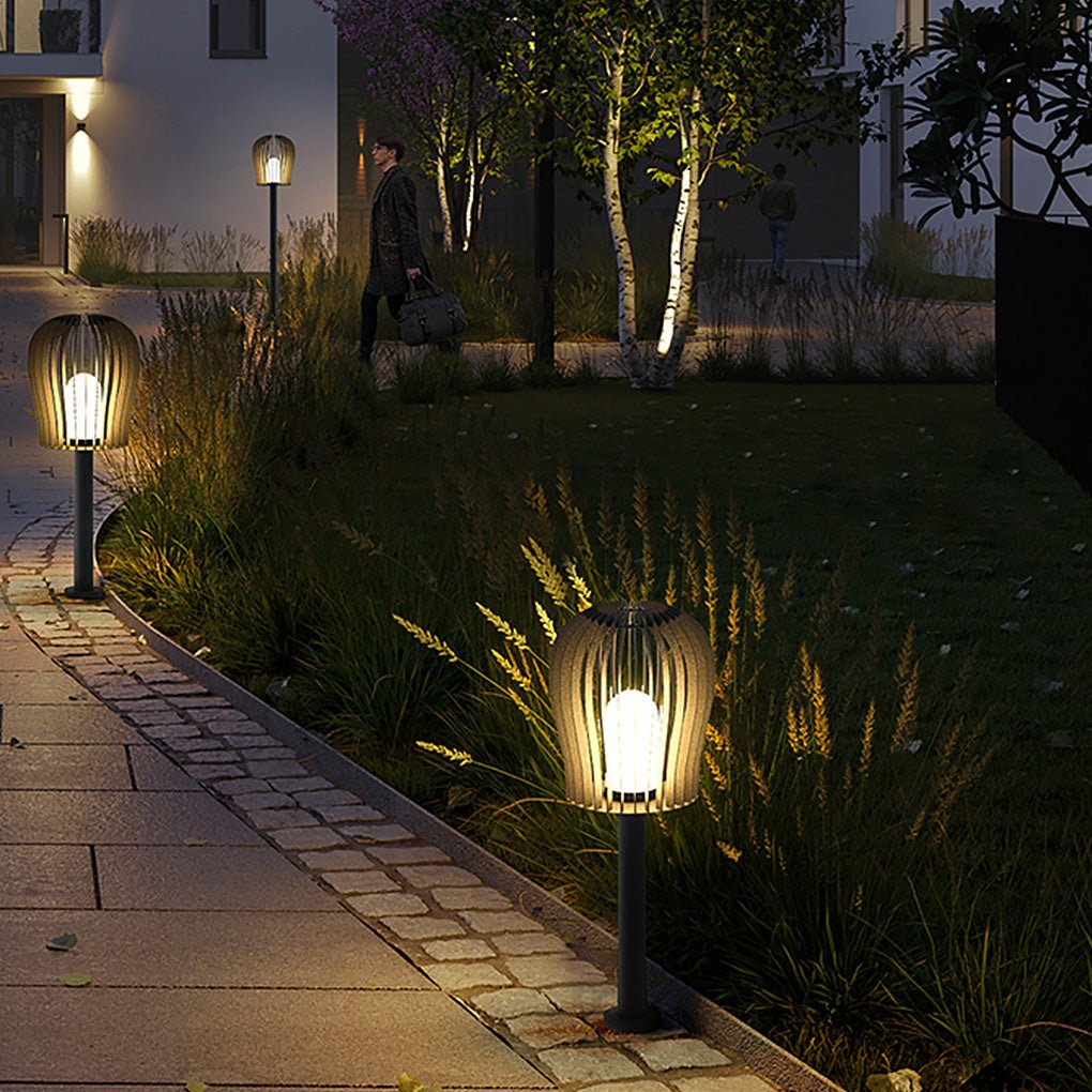 Outdoor Grid Waterproof Garden Lamp Lawn Light Post Lamp LED Landscape Lighting-Lighom