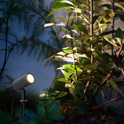Outdoor Landscape Decorative Lighting Ground Insert Adjustable LED Spot Lights for Yard Tree Lawn-Lighom