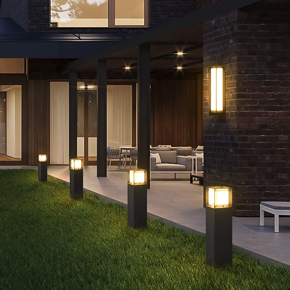 Classic LED Tall Bollard Lights Sleek, Weatherproof Path and Street Lighting-Lighom
