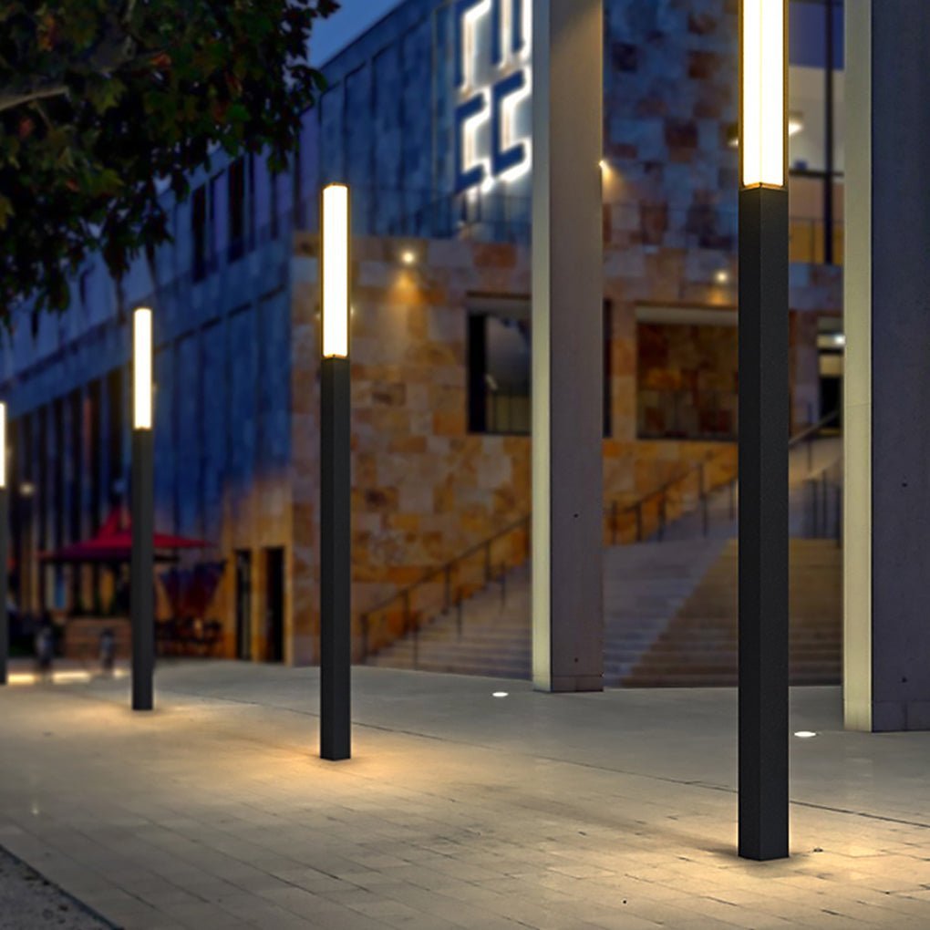 Classic LED Tall Bollard Lights Sleek, Weatherproof Path and Street Lighting-Lighom