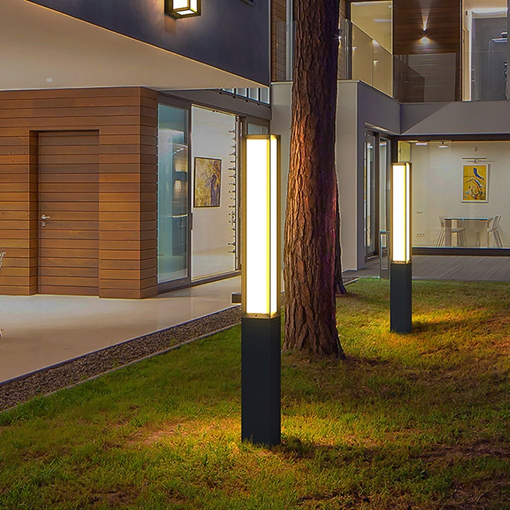 Classic LED Tall Bollard Lights Sleek, Weatherproof Path and Street Lighting-Lighom
