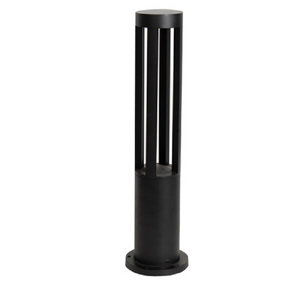 Modern Radiance Four-Emitting Black Outdoor LED Pathway Light-Lighom