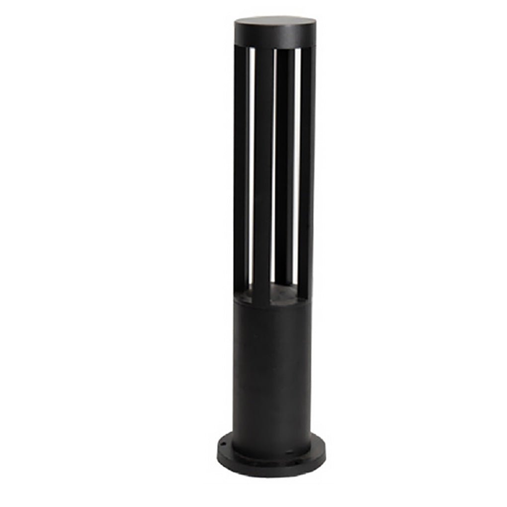 Modern Radiance Four-Emitting Black Outdoor LED Pathway Light-Lighom