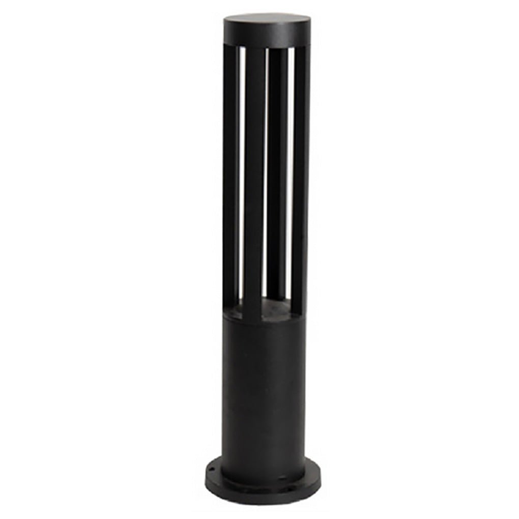 Modern Radiance Four-Emitting Black Outdoor LED Pathway Light-Lighom