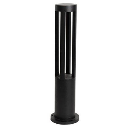 Modern Radiance Four-Emitting Black Outdoor LED Pathway Light-Lighom