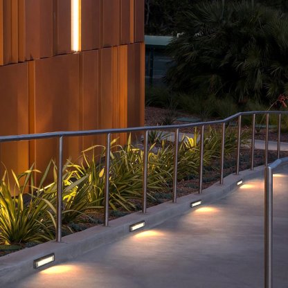 Outdoor LED Landscape Decorative Step Lights Waterproof Embedded Ground Lights-Lighom