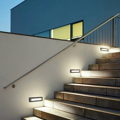 Outdoor LED Landscape Decorative Step Lights Waterproof Embedded Ground Lights-Lighom
